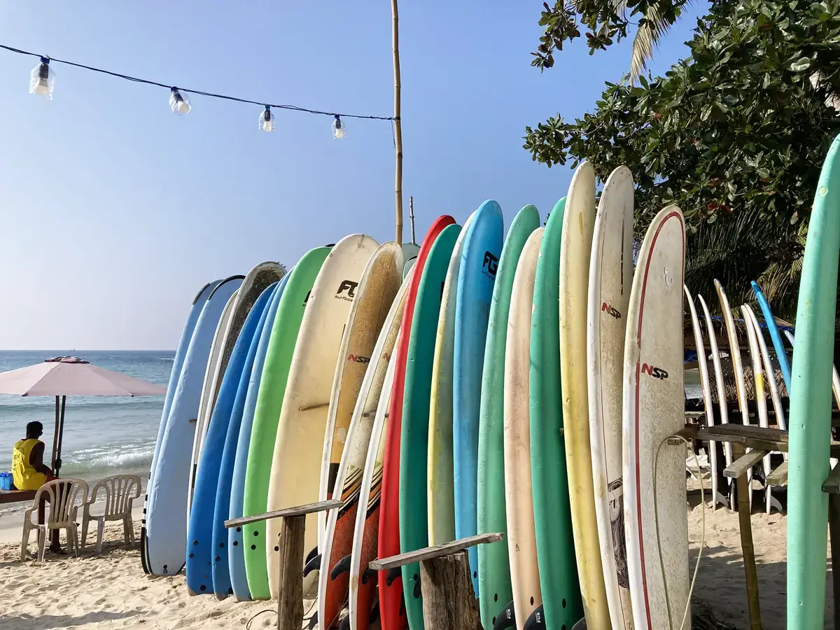 Surfboard Rentals at Hiriketiya Beach